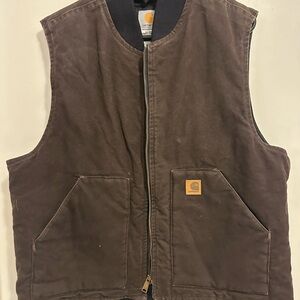 Carhartt Dark Brown Quilted Vest